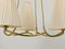 Curved Brass Heron Chandelier attributed to J. T. Kalmar for Kalmar, Austria, 1950s 17