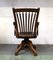 American Wooden Swivel Armchair 3