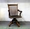 American Wooden Swivel Armchair, Image 5