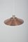 Hanging Lamp Dania 2040 in Red Copper by Kurt Wiborg for Jeka Metaltryk, 1970s 4