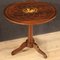 English Side Table in Inlaid Wood, 1950s, Image 1