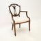 Antique Inlaid Sheraton Style Carver Armchair, 1900s 2