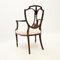 Antique Inlaid Sheraton Style Carver Armchair, 1900s 4