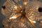 Mid-Century Brass Floral Ceiling Light in the style of Emil Stejnar, 1960s 8