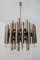 Lámpara de araña brutalista Mid-Century de acero de 48 luces, años 60, Imagen 2