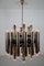 Brutalistischer Mid-Century Kronleuchter aus Stahl mit 48 Leuchten, 1960er 9