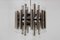 Lámpara de araña brutalista Mid-Century de acero de 48 luces, años 60, Imagen 8