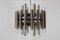 Mid-Century Brutalist Steel 48-Light Chandelier, 1960s 8