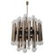 Mid-Century Brutalist Steel 48-Light Chandelier, 1960s, Image 1