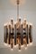 Mid-Century Brutalist Steel 48-Light Chandelier, 1960s 5