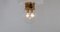 Lampada Mid-Century grande in ottone con globo in vetro soffiato, anni '70, Immagine 4