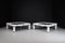White Ceramic and Brass Coffee Tables, 1970s, Set of 2 8