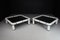 White Ceramic and Brass Coffee Tables, 1970s, Set of 2, Image 13