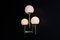 Sculptural Brass Wall Sconces with Opaline Glass Shades by Gaetano Sciolari, 1970s, Set of 2, Image 7