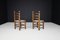 Patinated Oak and Rush Turned Chairs by Charles Dudouyt, 1940s, Set of 12, Image 10