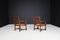 French Art Deco Armchairs in Oak and Rush, 1930s, Set of 2 6