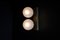 Mid-Century Modern Ceiling Light with White Ice Glass Globes, 1960s 6