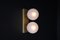 Mid-Century Modern Ceiling Light with White Ice Glass Globes, 1960s, Image 5