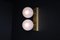 Mid-Century Modern Ceiling Light with White Ice Glass Globes, 1960s 8