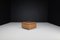 Large Swiss Pouf in Patinated Cognac Leather from De Sede, 1970s 6