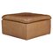 Large Swiss Pouf in Patinated Cognac Leather from De Sede, 1970s, Image 1