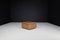 Large Swiss Pouf in Patinated Cognac Leather from De Sede, 1970s 2