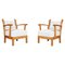 Vintage Lounge Chairs with Sculptural Elm, 1950s, Set of 2, Image 1