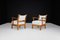 Vintage Lounge Chairs with Sculptural Elm, 1950s, Set of 2 6