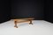 Brutalist Bench in Blond Oak, 1960s 7