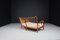 Italienisches Sofa aus Nussholz & Teddy von Paolo Buffa, 1950er 12