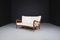 Italian Walnut and Teddy Sofa by Paolo Buffa, 1950s 3