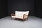 Italienisches Sofa aus Nussholz & Teddy von Paolo Buffa, 1950er 3