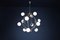 Mid-Century Chandelier in Brass and 12 Opaline Globes from Stilnovo, Italy 1950s, Image 5