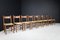 Oak and Rush Dining Room Chairs by Charlotte Perriand, France, 1960s, Set of 30 2