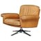 DS-31 Lounge Chair in Patinated Cognac Brown Leather from de Sede, Switzerland, 1970s 1