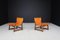 Lounge Chairs in Walnut and Cognac Leather from Paco Muñoz Riaza, Spain, 1960s, Set of 2 2