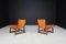 Lounge Chairs in Walnut and Cognac Leather from Paco Muñoz Riaza, Spain, 1960s, Set of 2, Image 2