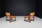 Lounge Chairs in Walnut and Cognac Leather from Paco Muñoz Riaza, Spain, 1960s, Set of 2, Image 5