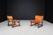 Lounge Chairs in Walnut and Cognac Leather from Paco Muñoz Riaza, Spain, 1960s, Set of 2 9