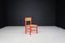 Chaises de Salle à Manger en Hêtre Peint en Rouge et Rush par Charlotte Perriand, 1960s, Set de 6 9