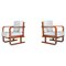 Art Deco Armchairs in Oak Bentwood and New Upholstery, Austria, 1930s, Set of 2 1
