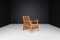 Brutalist Sculptural Adjustable Lounge Chairs in Oak, France, 1950s, Set of 2 10