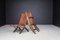 Cognac-Colored Saddle Leather Folding Chairs Ecuador from Angel I. Pazmino, 1970s, Set of 2, Image 5