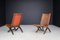 Cognac-Colored Saddle Leather Folding Chairs Ecuador from Angel I. Pazmino, 1970s, Set of 2 8