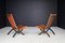 Cognac-Colored Saddle Leather Folding Chairs Ecuador from Angel I. Pazmino, 1970s, Set of 2, Image 6