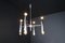 Lampadario Mid-Century moderno in acciaio lucido a otto luci, Germania, anni '60, Immagine 8