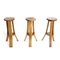 Brutalist Bar Stools, 1970s, Set of 3 2