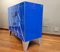 Art Deco Style Blue Glass Commode 8