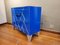 Art Deco Style Blue Glass Commode 7