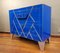 Art Deco Style Blue Glass Commode 6